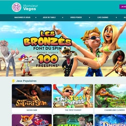 Promo Les bronzés font du Spin sur Monsieur Vegas Casino