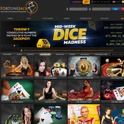 FortuneJack, le live casino Bitcoin