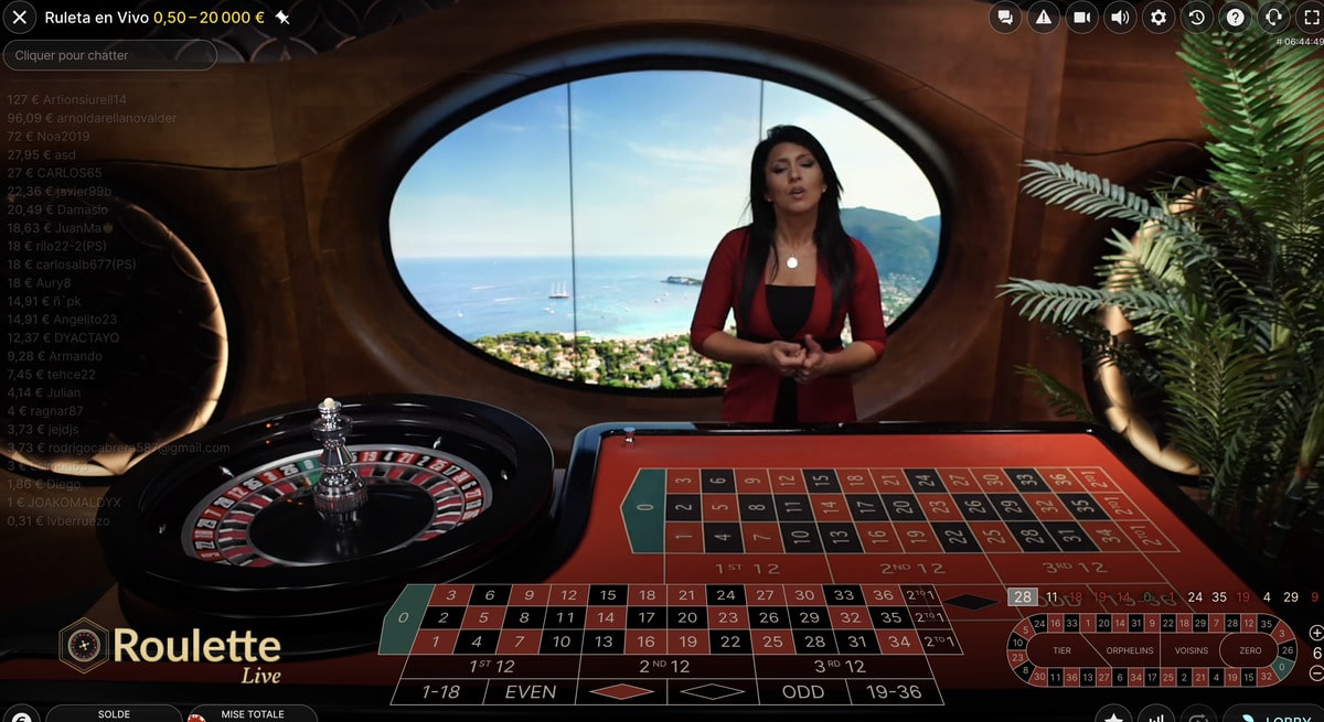 Ruleta En Vivo d'Evolution