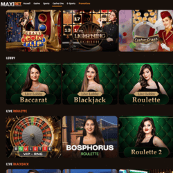 Maxibet dans la selection Top Casinos